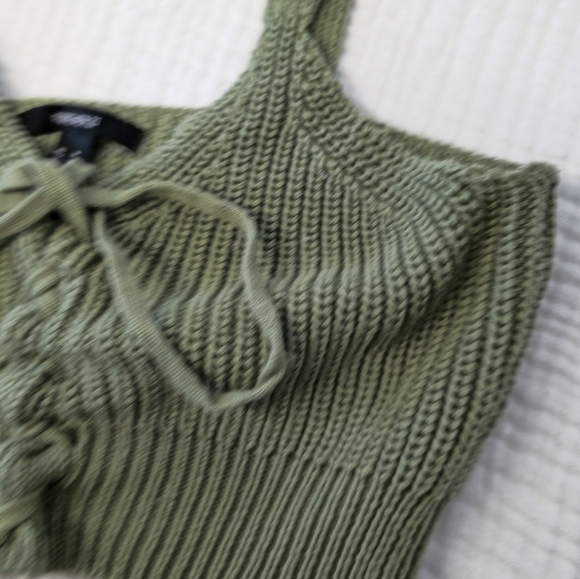 Forever 21 Green Knit Crop Top - Picture 4 of 7